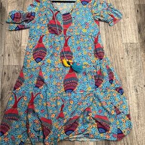 Beautiful Boho style mandala dress with tassels